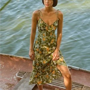 Reformation Embry Dress | Orange Grove | Size 6